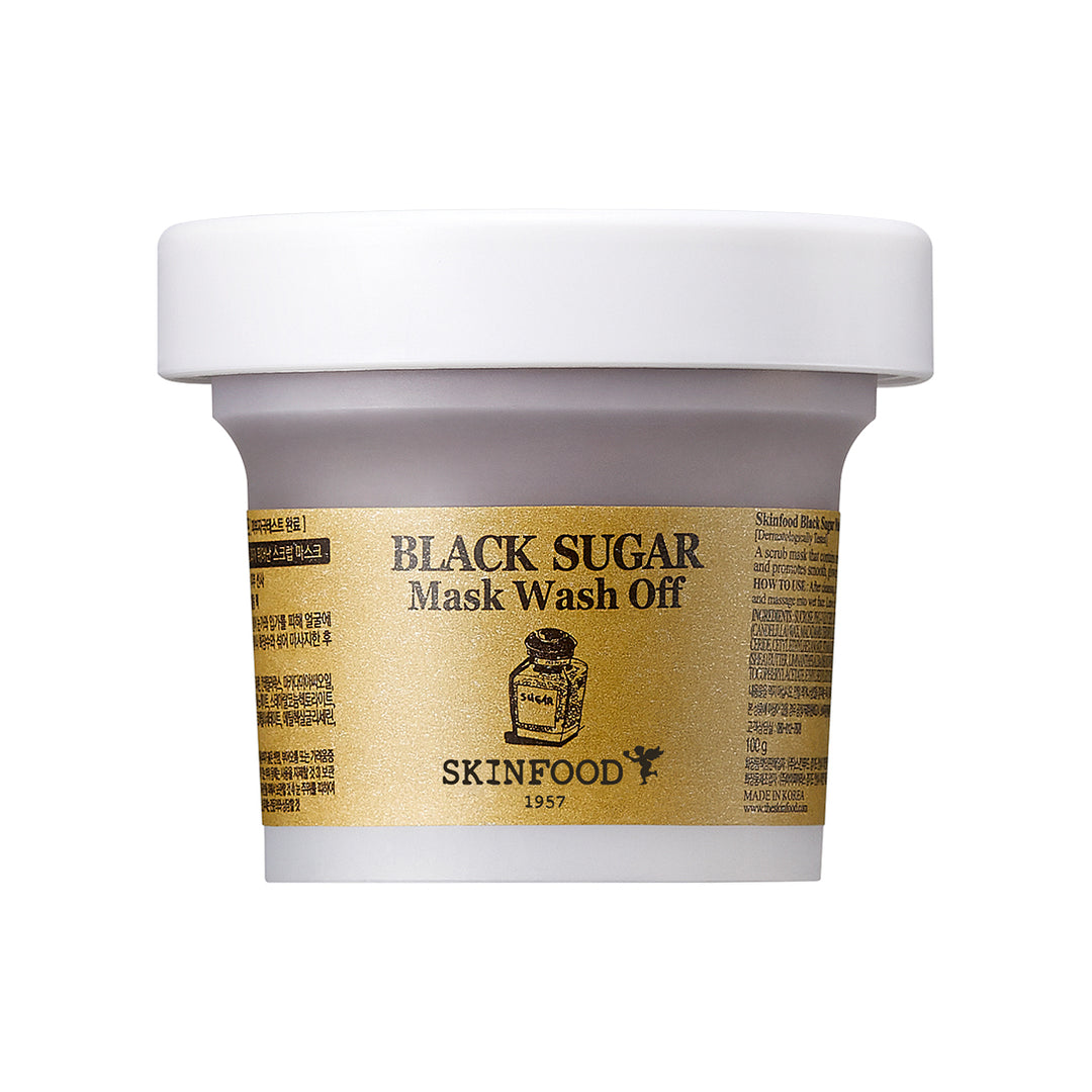 Máscara de Açúcar Preto SKINFOOD Wash Off 120g